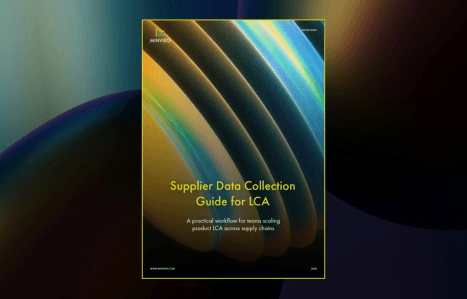 Cover of the Supplier Data Collection Guide for LCA by Minviro