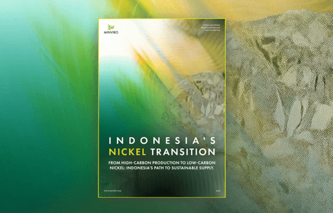 Minviro white paper cover on Indonesia’s nickel industry, highlighting carbon intensity, resource risks and decarbonisation strategies.